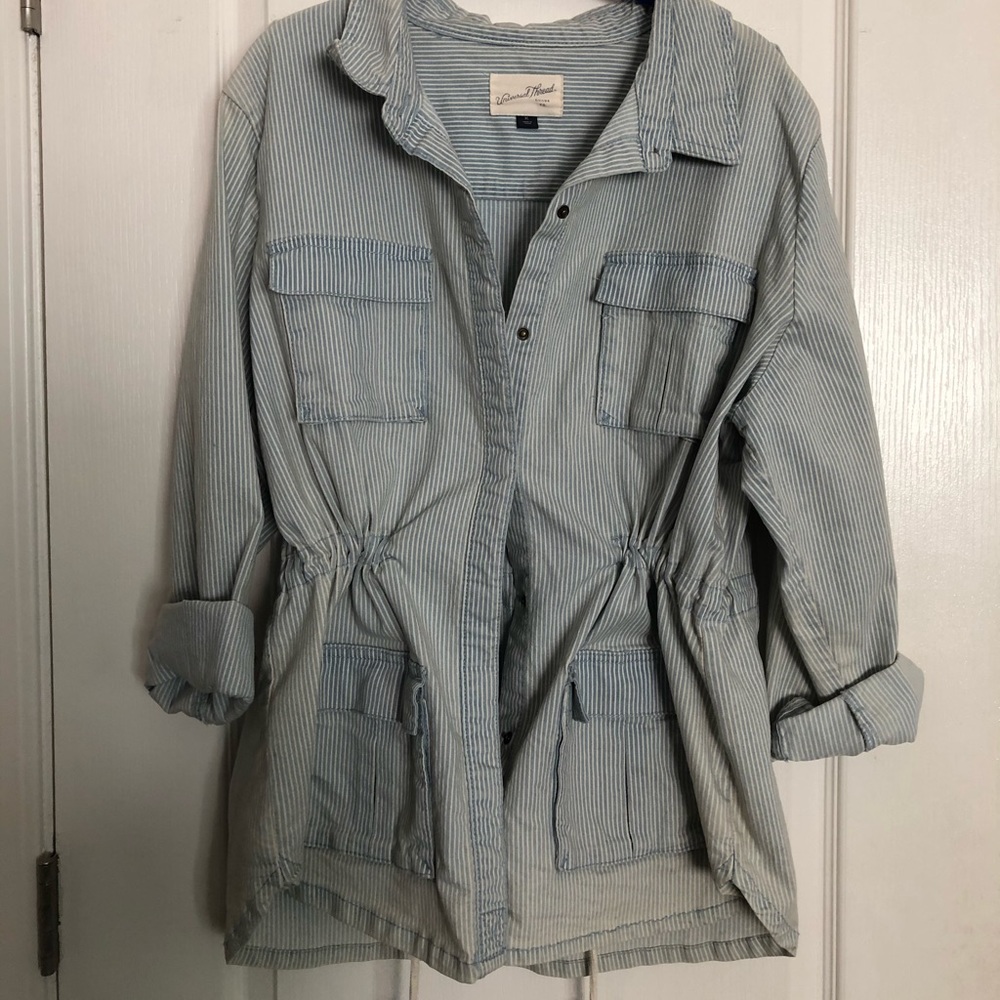 Blue Striped Jacket
